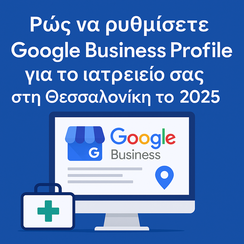 Πώς να ρυθμίσετε το Google Business Profile για το ιατρείο σας στη Θεσσαλονίκη το 2025 – Οδηγός για γιατρούς
